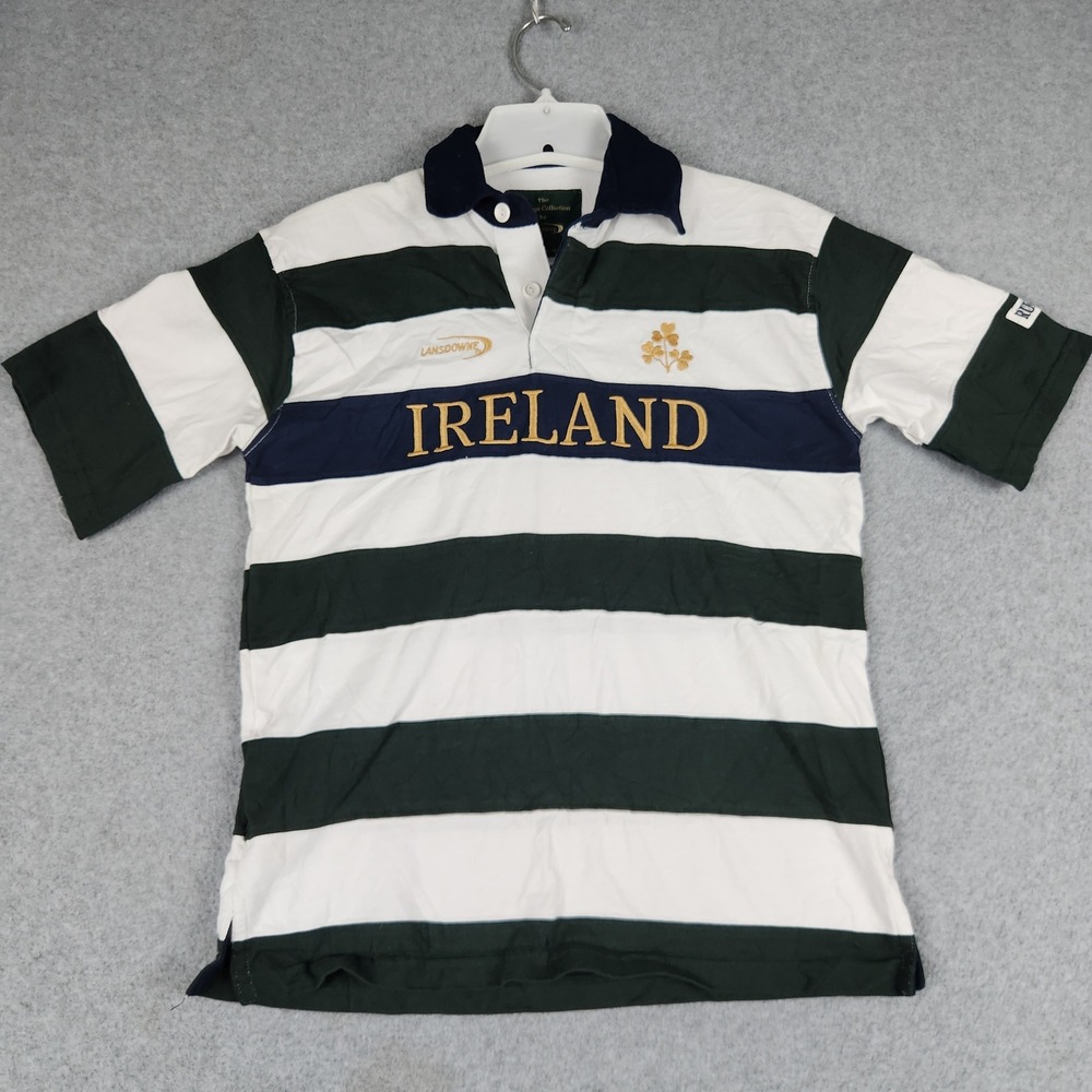 Heritage Collection By Lansdowne Ireland Rugby Shirt Youth 11/12 Green Striped
